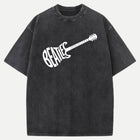 Retro Guitar Typography T-Shirt