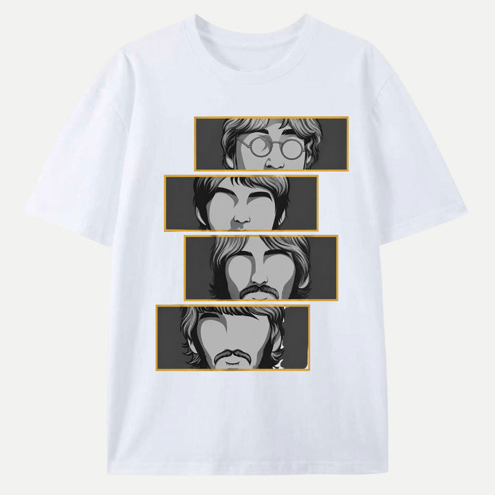 Retro Four Faces T-Shirt