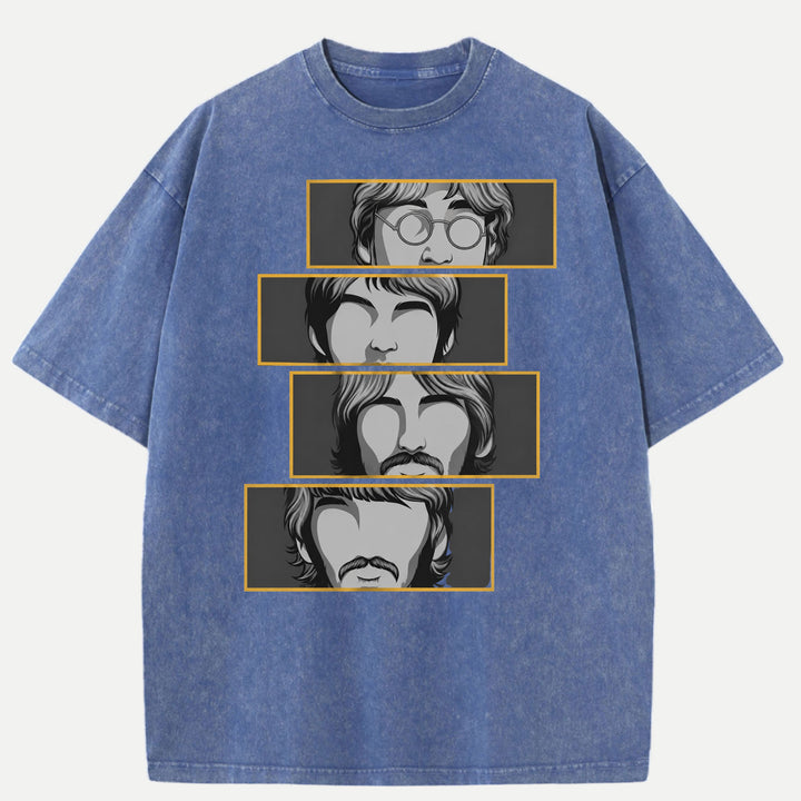 Retro Four Faces T-Shirt