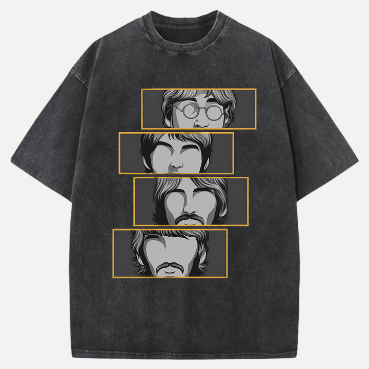 Retro Four Faces T-Shirt