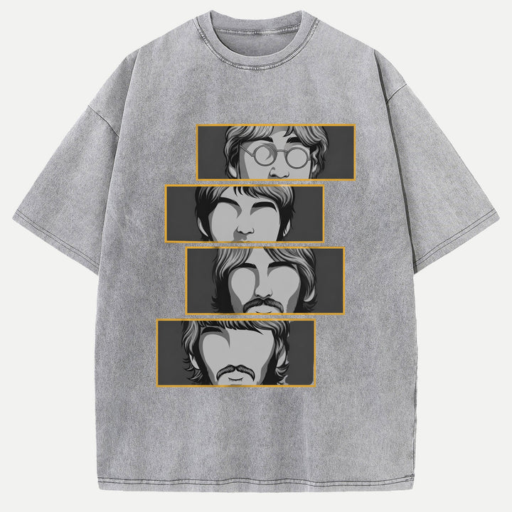 Retro Four Faces T-Shirt