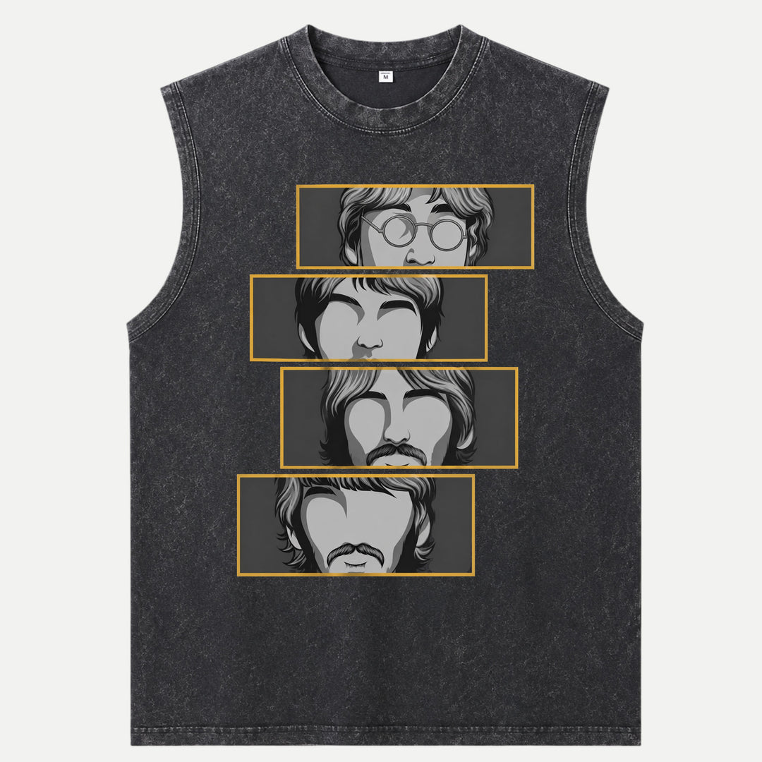 Retro Four Faces T-Shirt