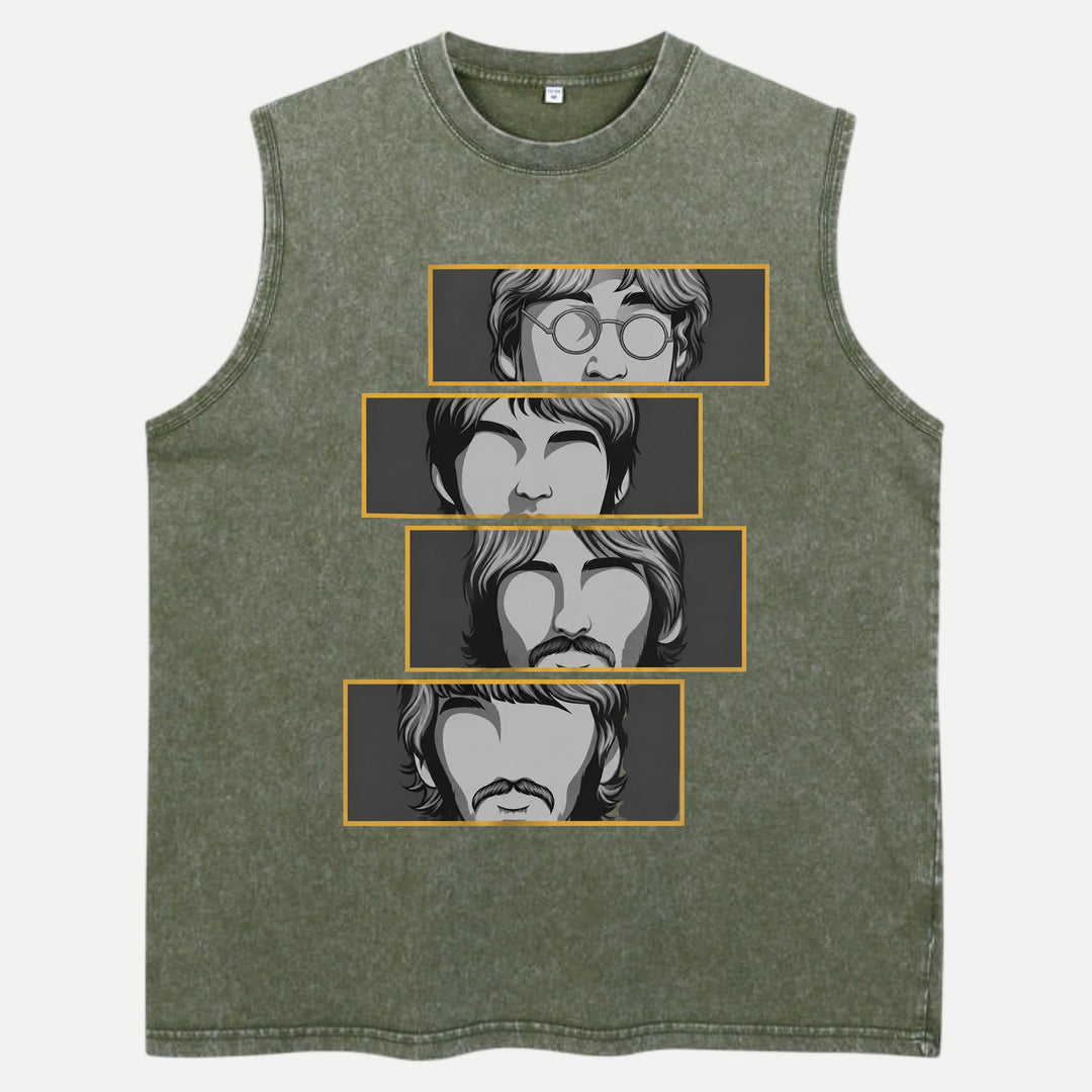 Retro Four Faces T-Shirt