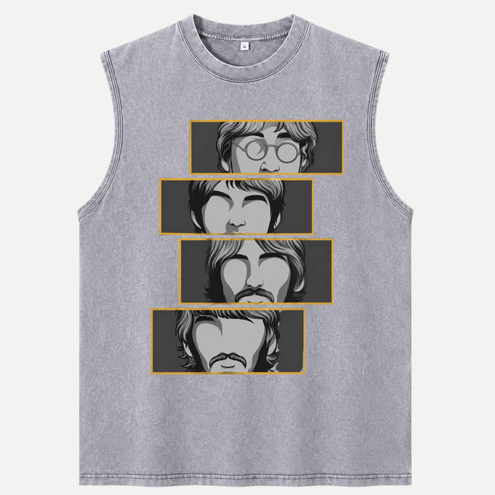 Retro Four Faces T-Shirt