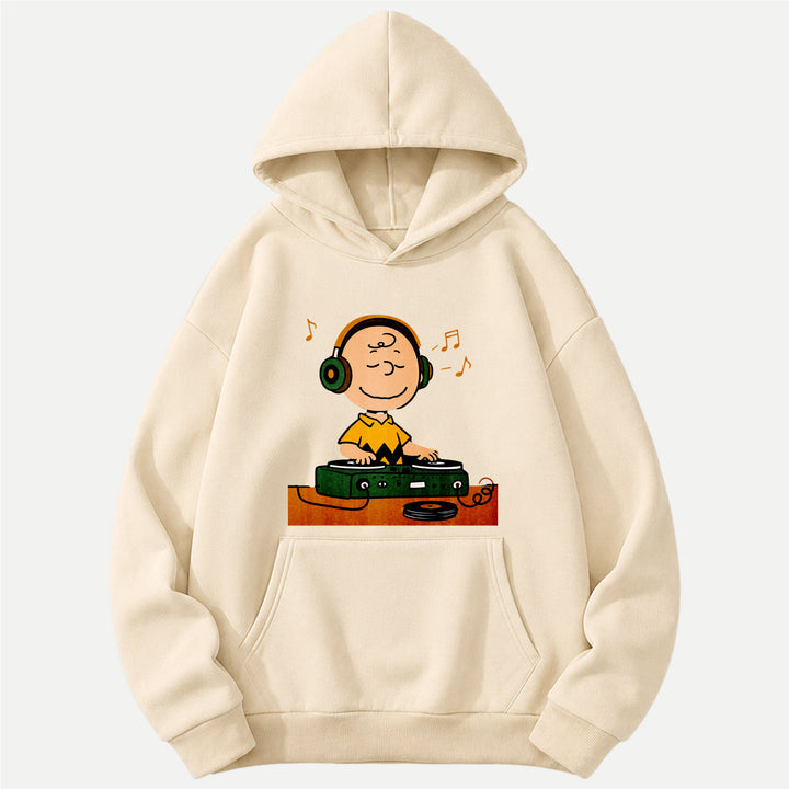 Retro Cartoon DJ Hoodie