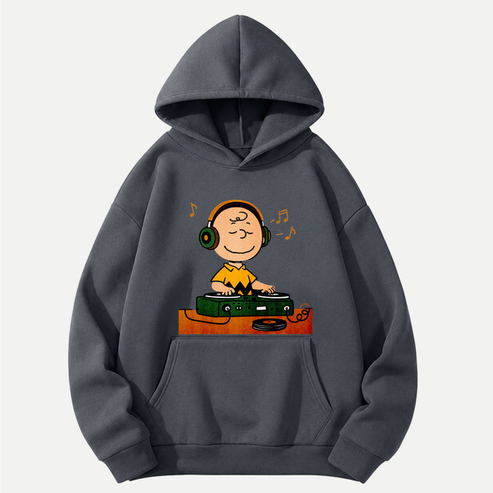 Retro Cartoon DJ Hoodie