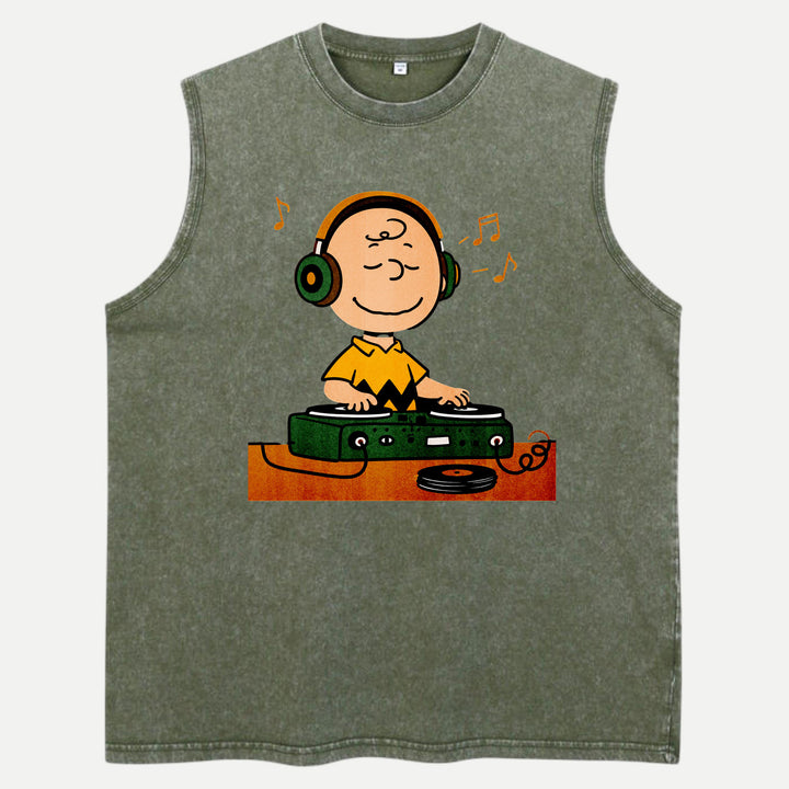 Retro Cartoon DJ Hoodie