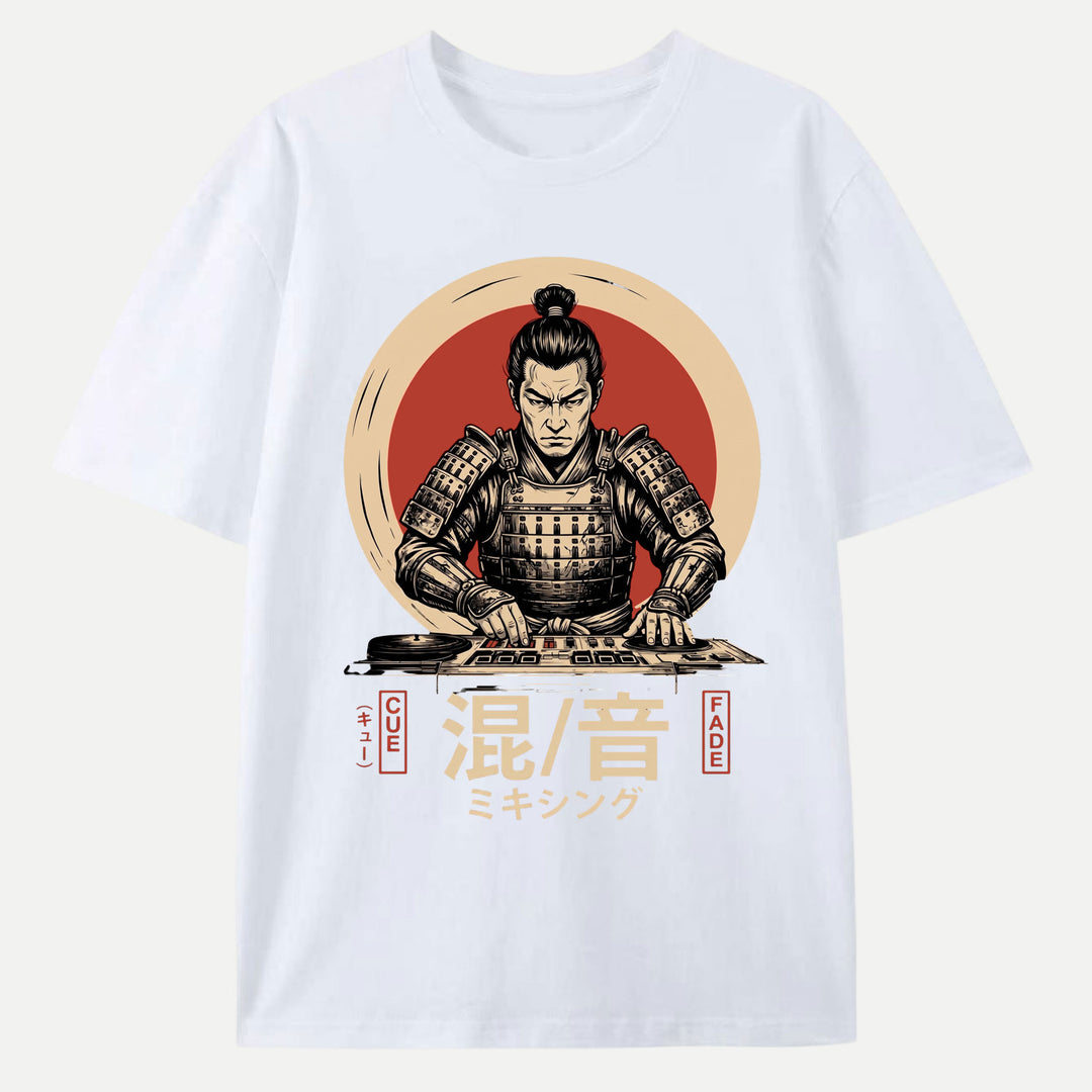 Japanese Samurai DJ T-Shir