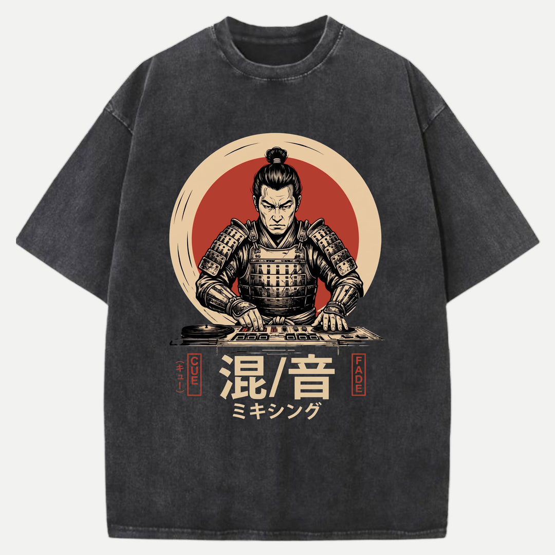 Japanese Samurai DJ T-Shir