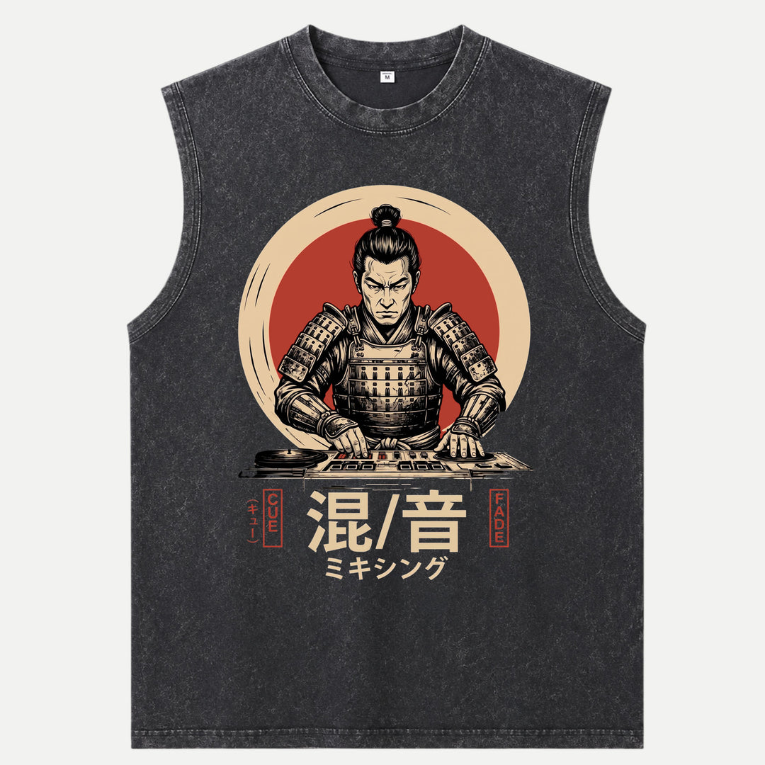 Japanese Samurai DJ T-Shir