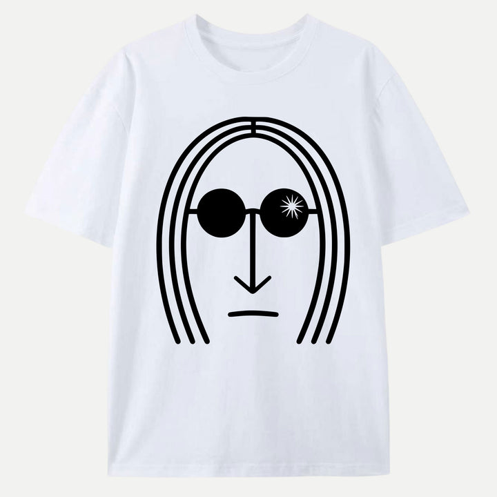Minimalist Sunglasses Face Hoodie