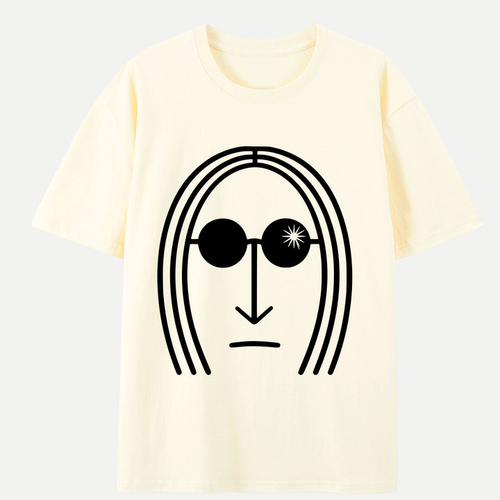 Minimalist Sunglasses Face Hoodie