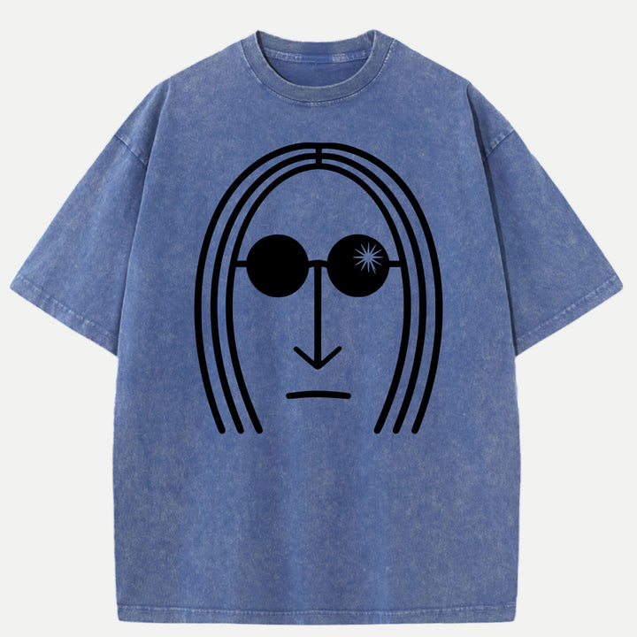 Minimalist Sunglasses Face Hoodie