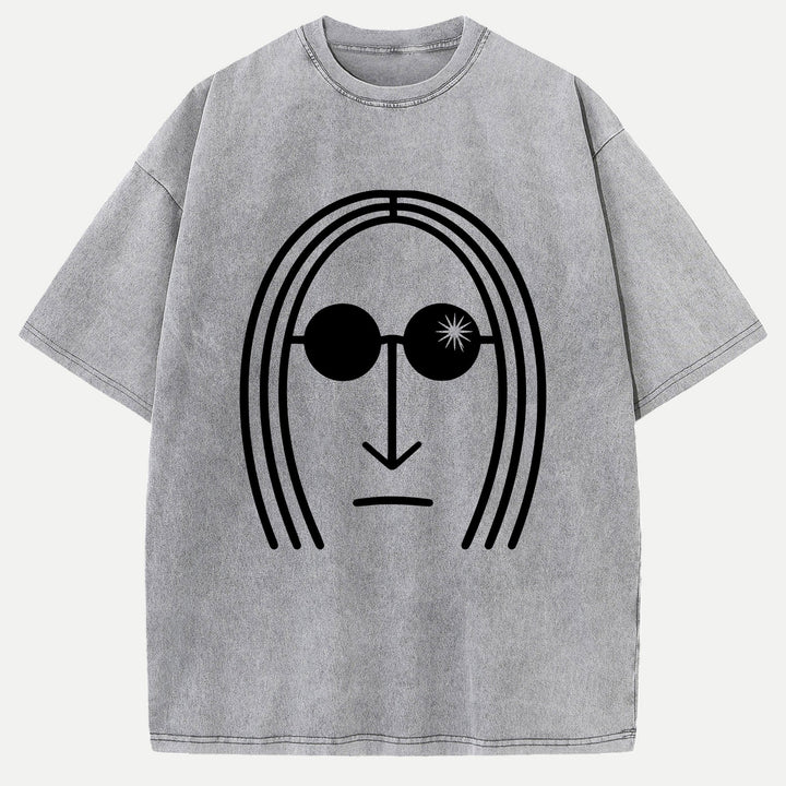Minimalist Sunglasses Face Hoodie