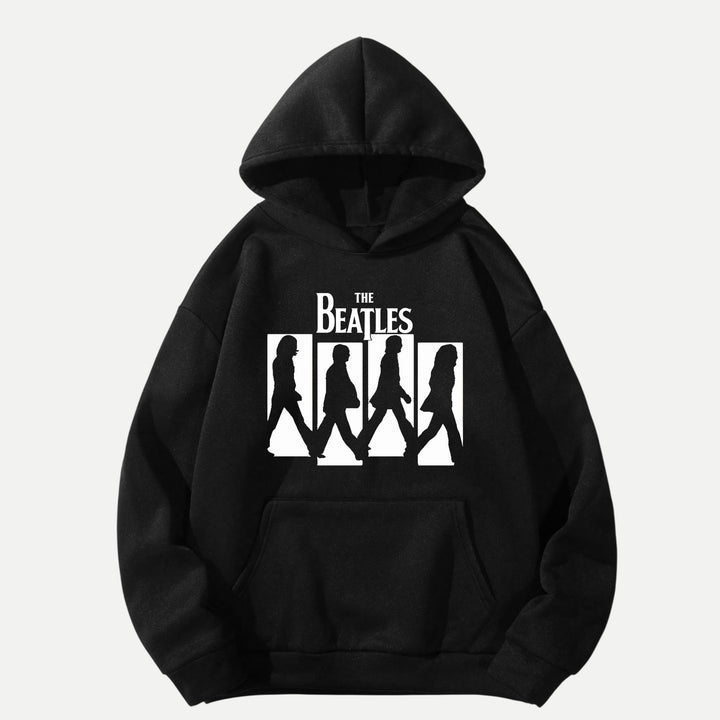 Retro Music Walking Silhouette Hoodie