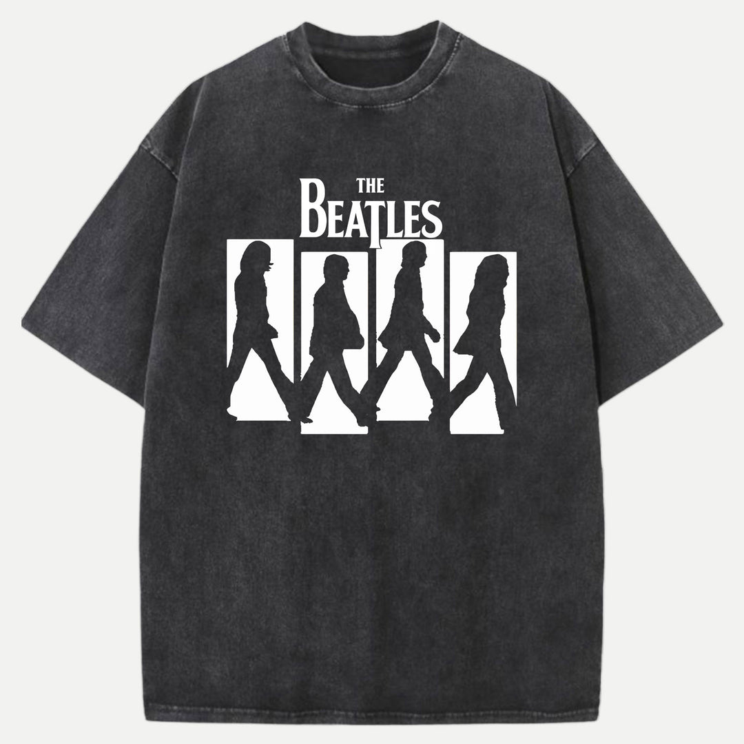 Retro Music Walking Silhouette Hoodie