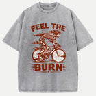 Feel the Burn Skeleton Cycling T-Shirt