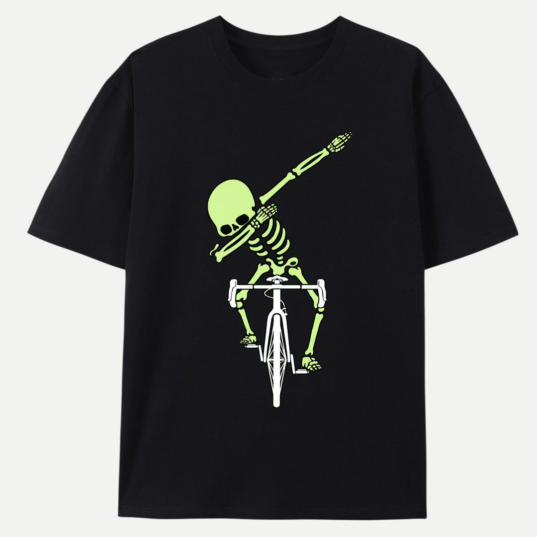 Dabbing Skeleton Cycling T-Shirt