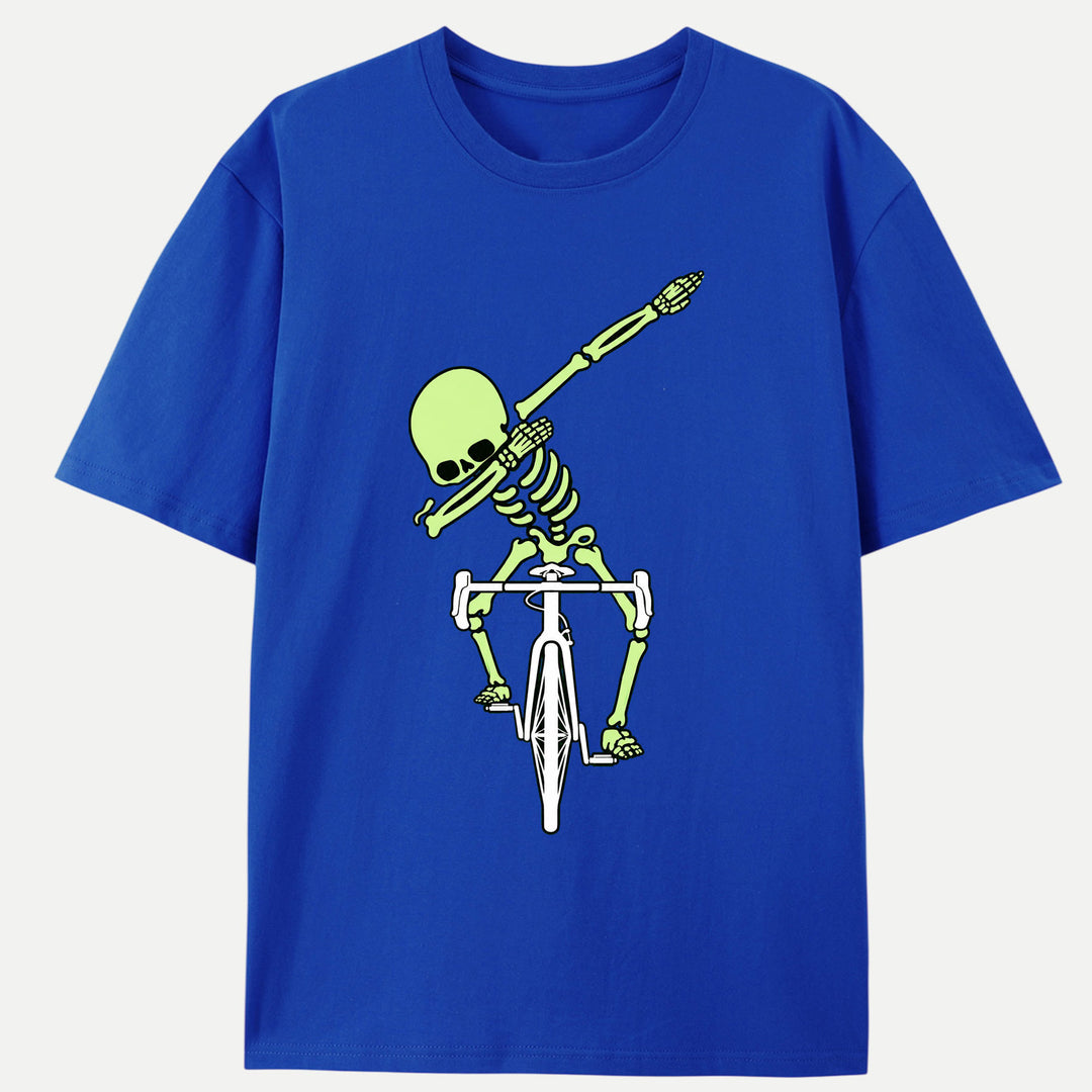 Dabbing Skeleton Cycling T-Shirt