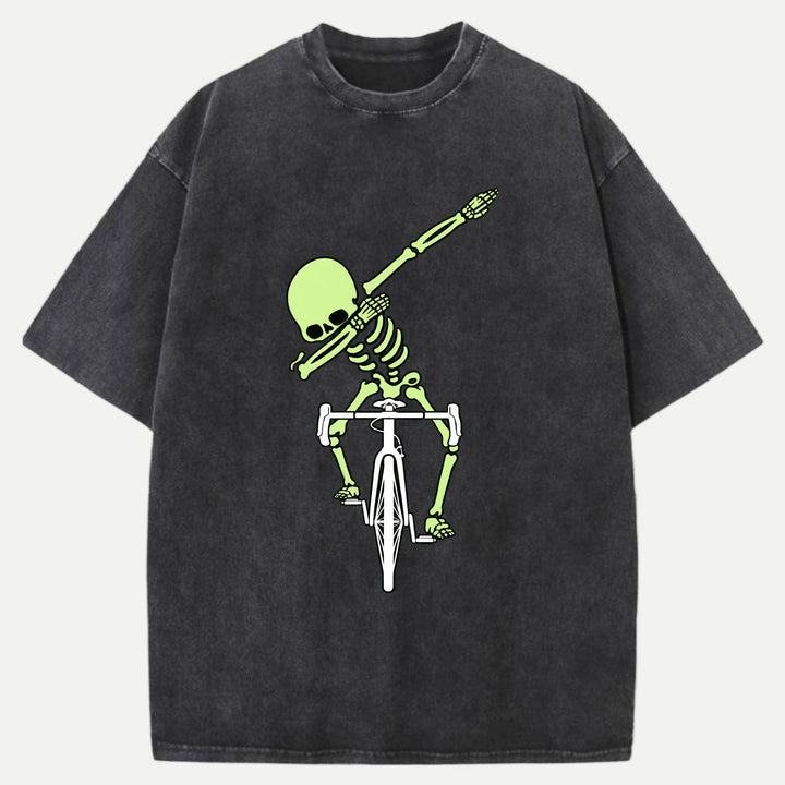 Dabbing Skeleton Cycling T-Shirt