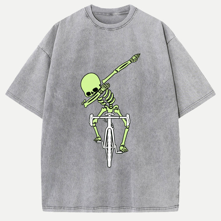 Dabbing Skeleton Cycling T-Shirt