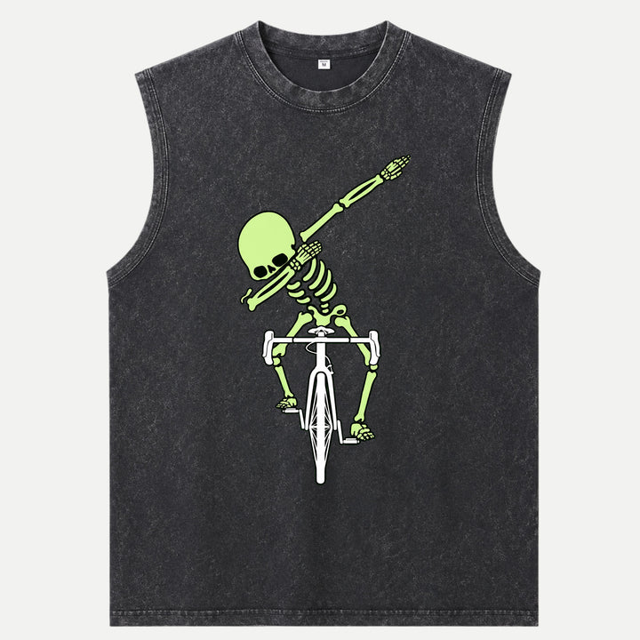 Dabbing Skeleton Cycling T-Shirt
