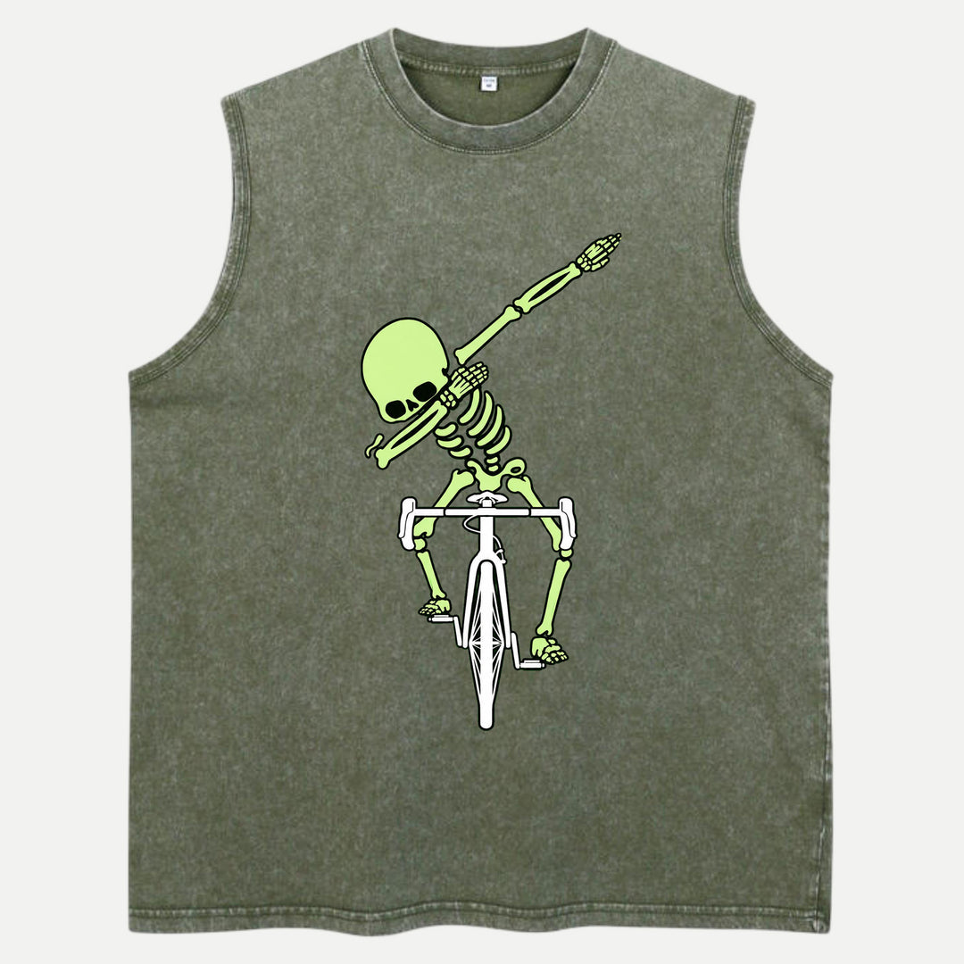 Dabbing Skeleton Cycling T-Shirt
