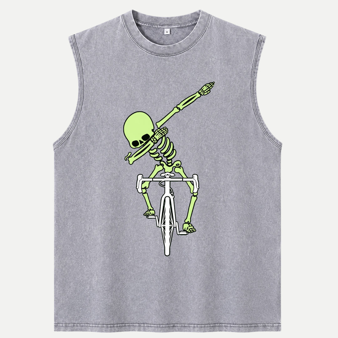 Dabbing Skeleton Cycling T-Shirt