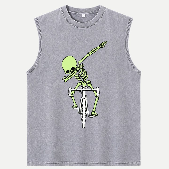 Dabbing Skeleton Cycling T-Shirt