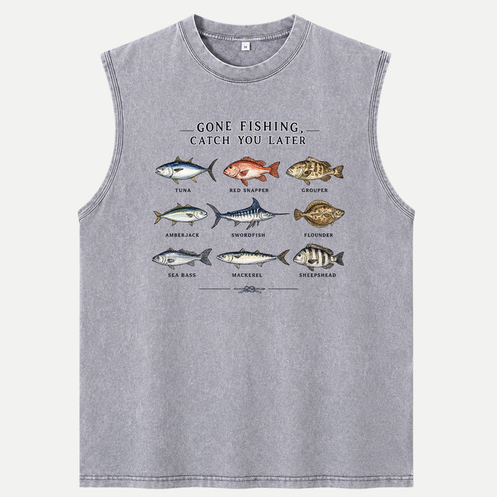 Gone Fishing Catch You Later T-Shirt