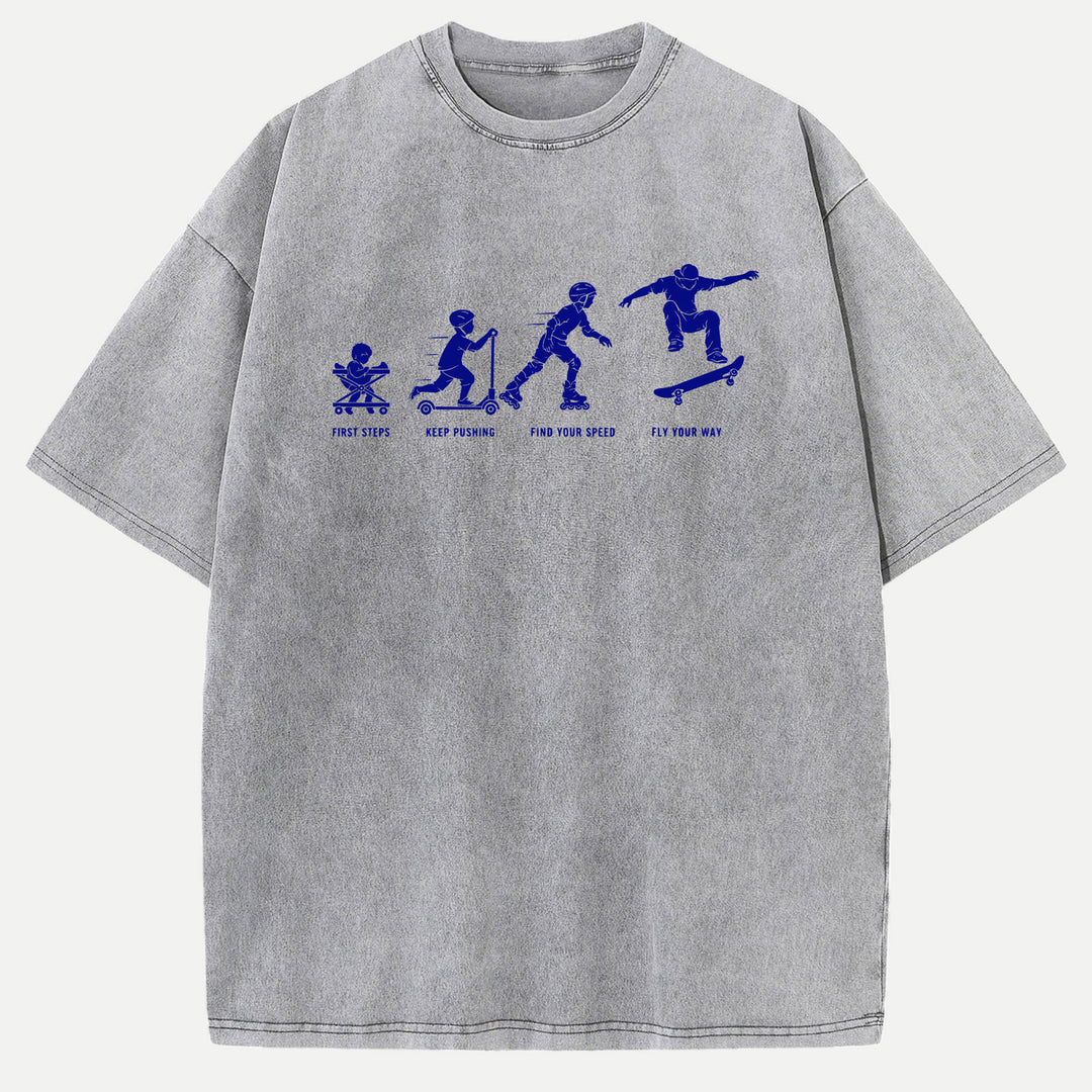 Evolution of Skate T-Shirt
