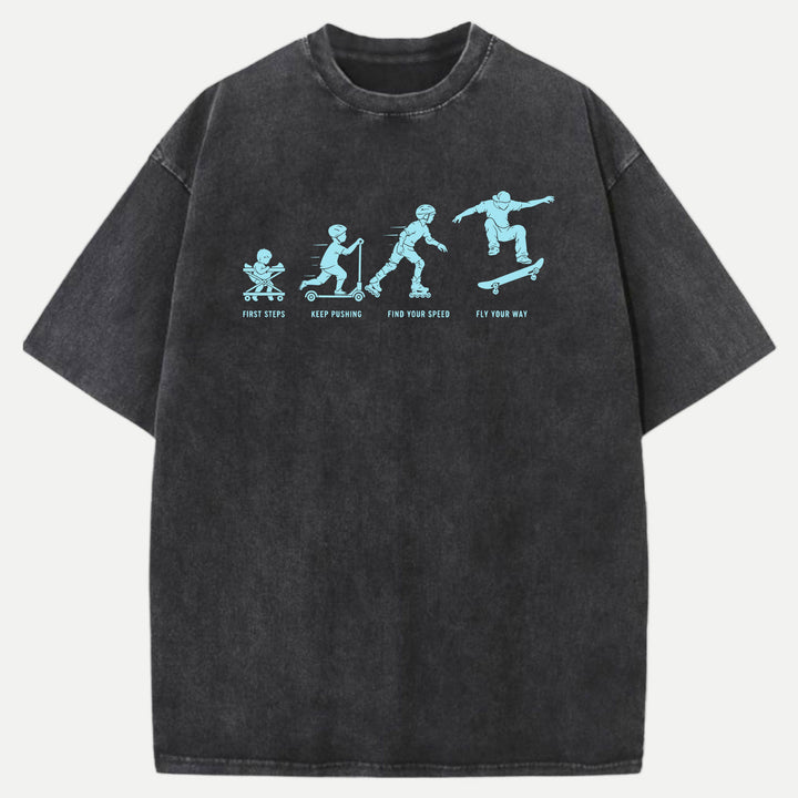 Evolution of Skate T-Shirt