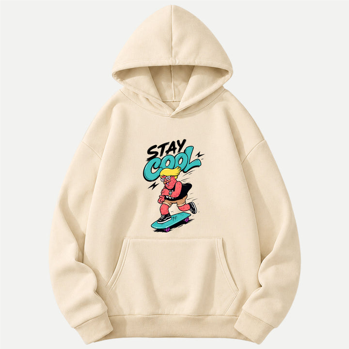 Stay Cool Cartoon Skateboarder T-Shirt