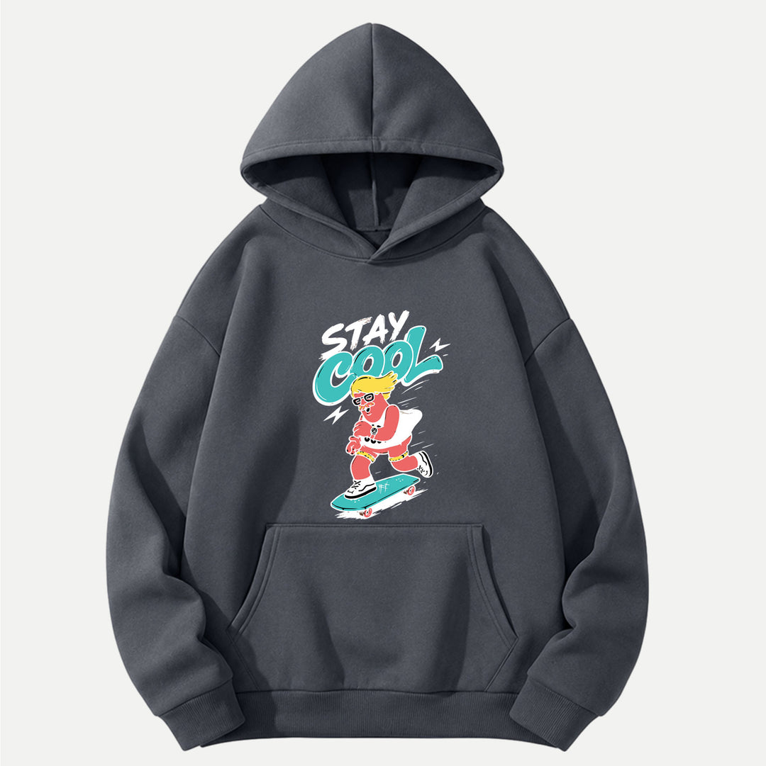 Stay Cool Cartoon Skateboarder T-Shirt