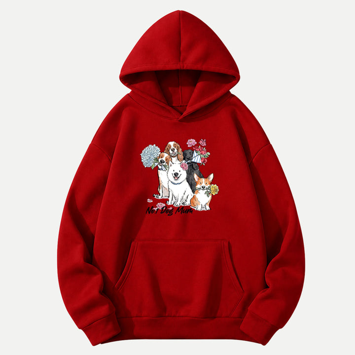 Cute Floral Dogs "No.1 Dog Mum" Graphic T-shirt