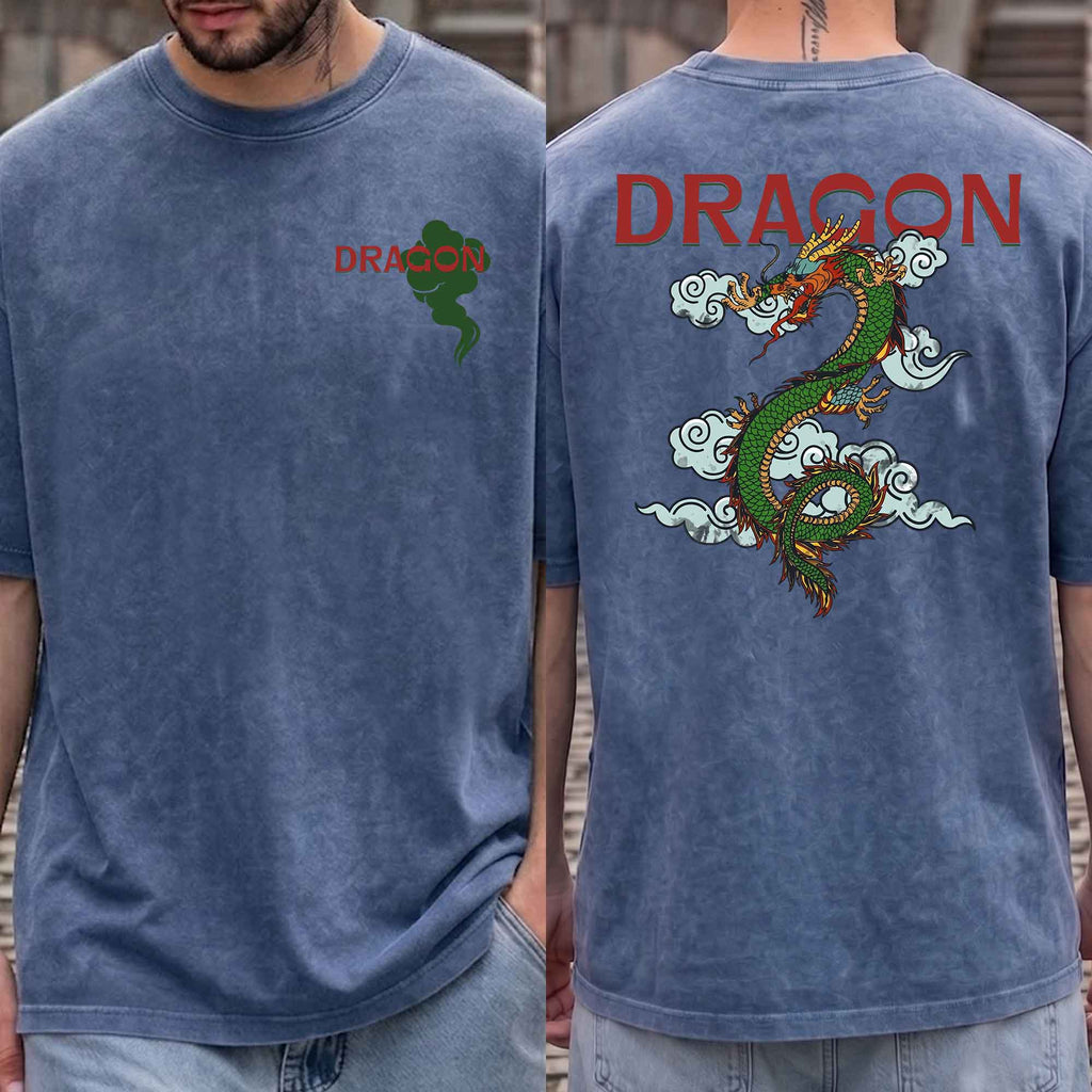 Vintage Japanese Dragon Graphic T-shirt
