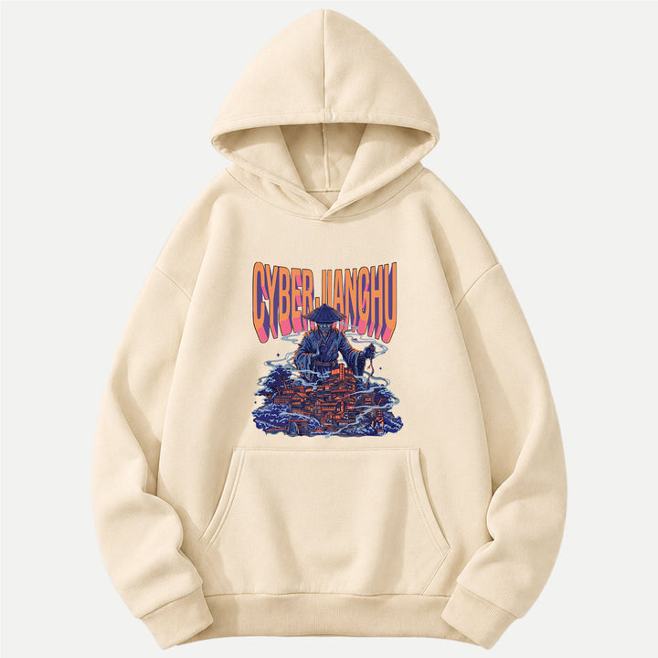 Cyber Jianghu Futuristic Graphic T-Shirt