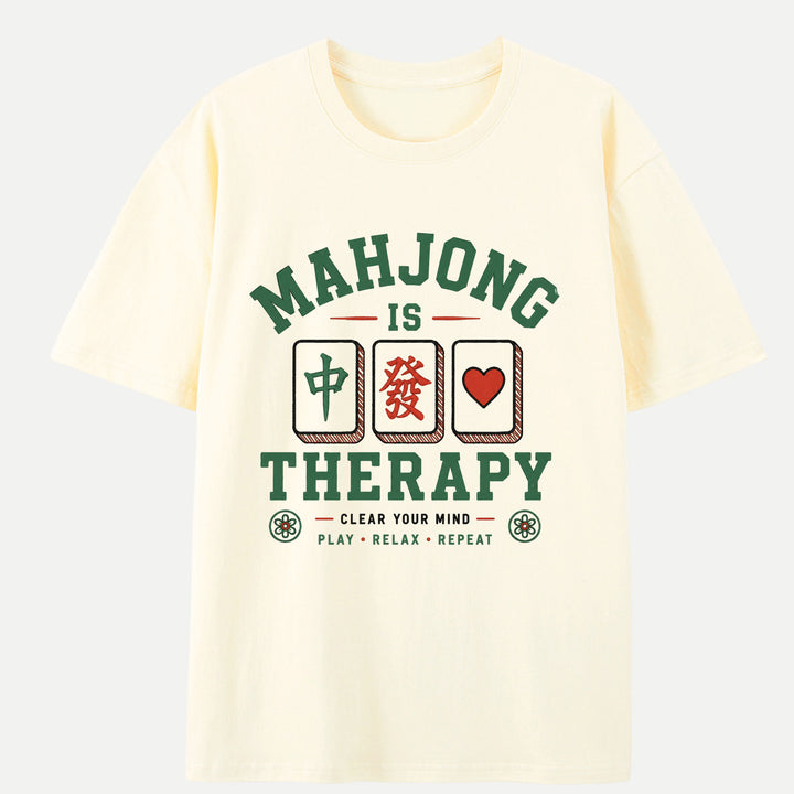 Mahjong Is Therapy Graphic T-Shirt