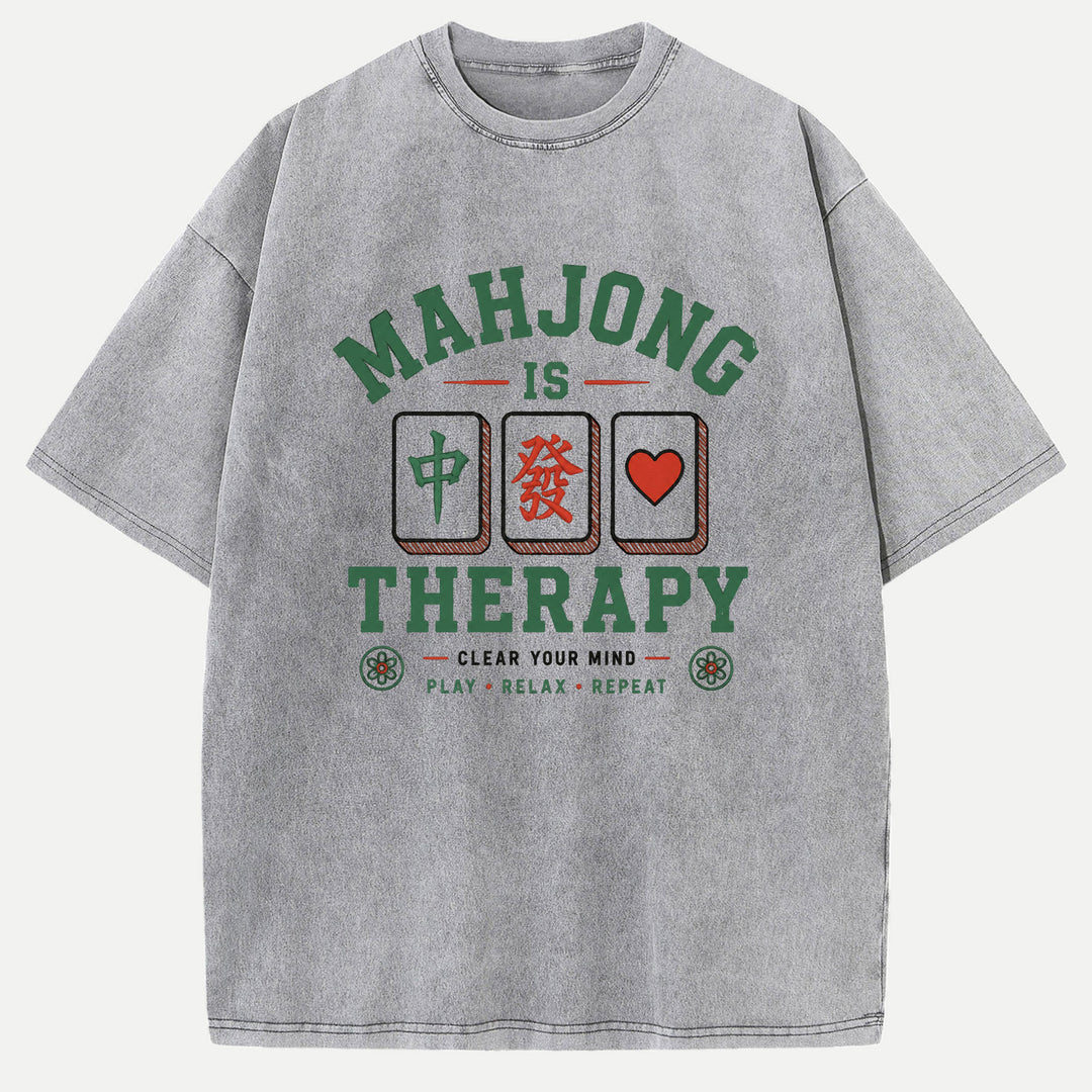 Mahjong Is Therapy Graphic T-Shirt