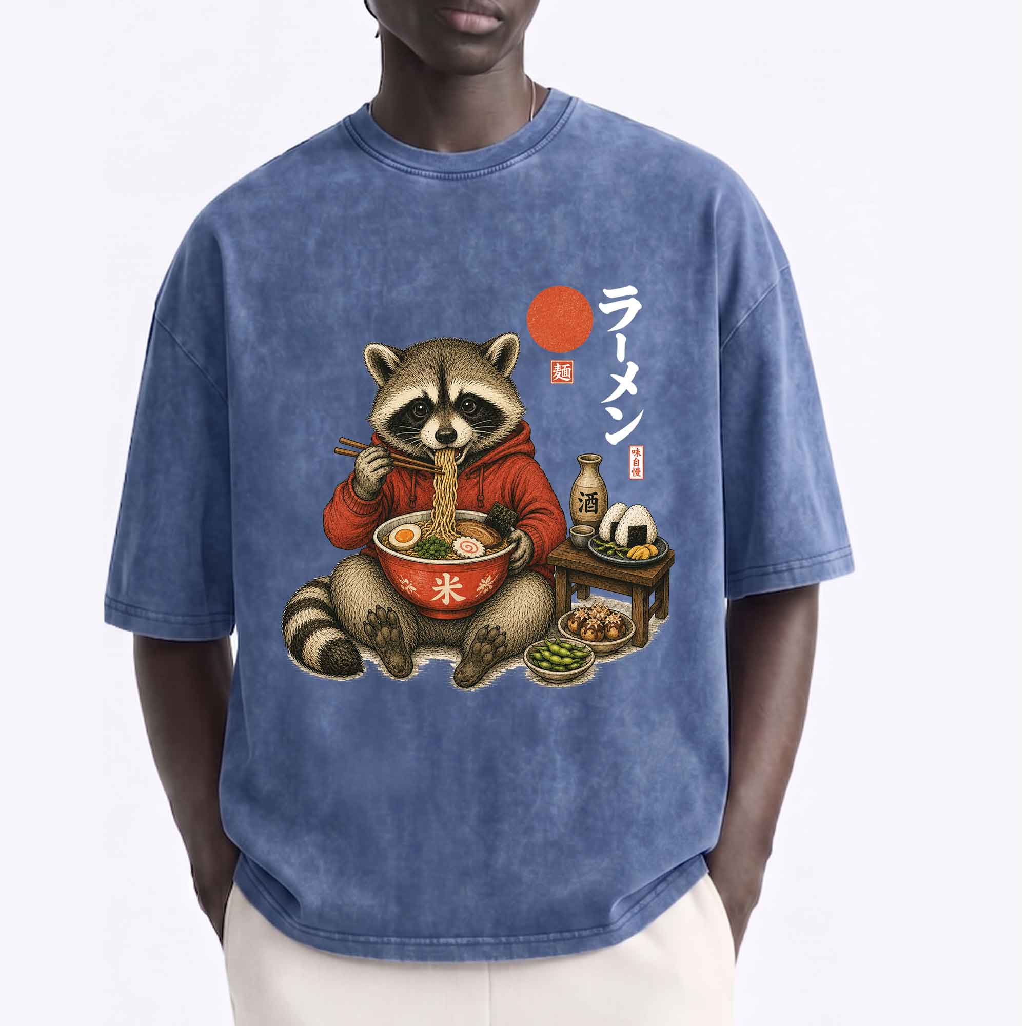 Raccoon Ramen Graphic T-Shirt