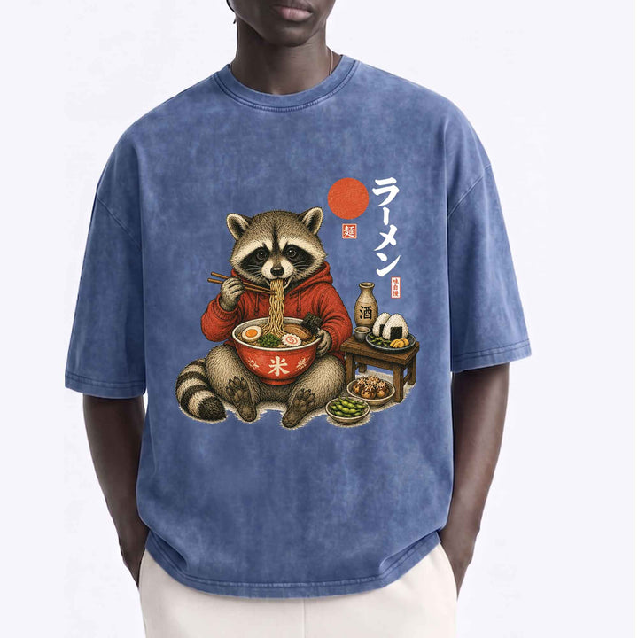 Raccoon Ramen Graphic T-Shirt