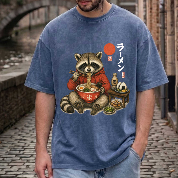 Raccoon Ramen Graphic T-Shirt
