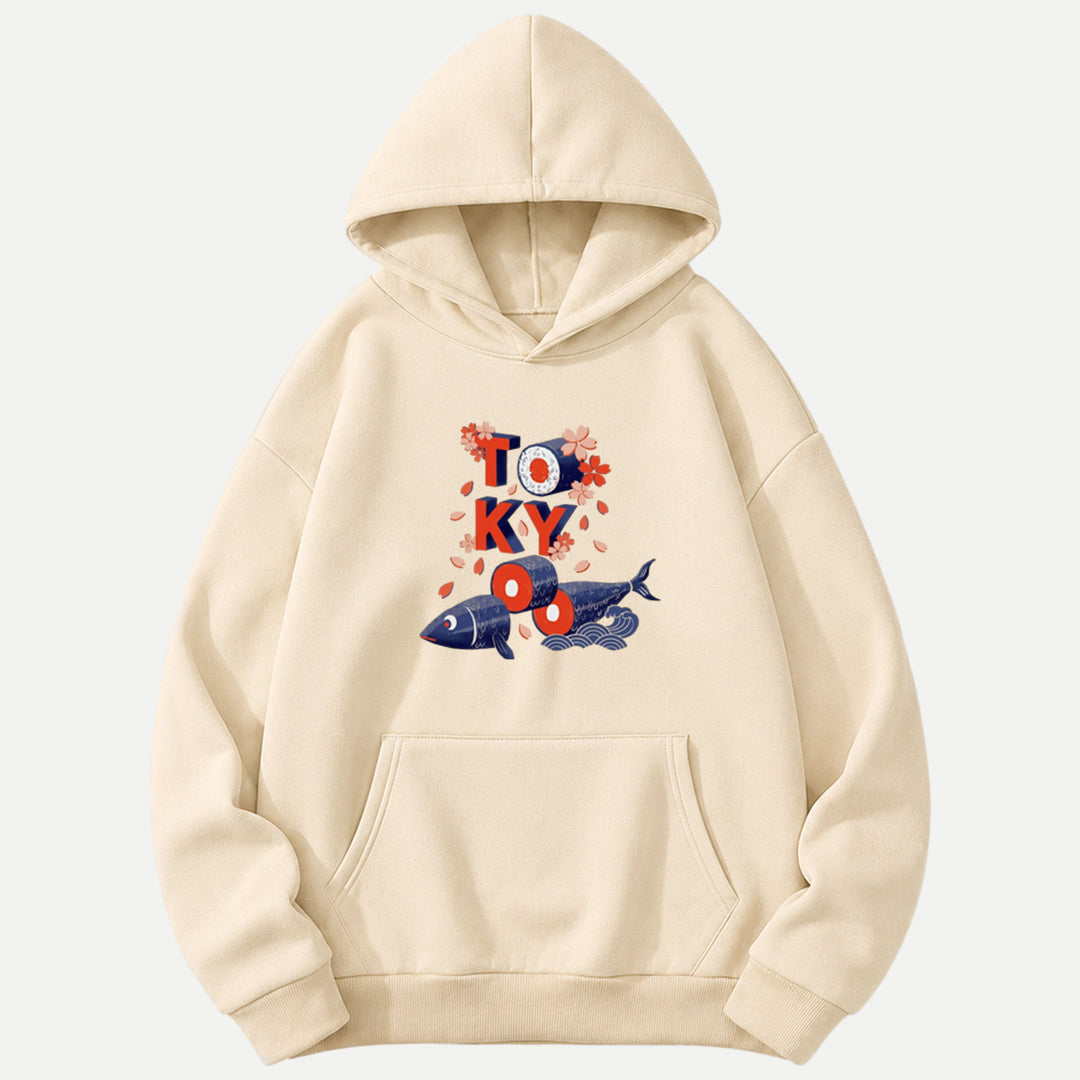 Tokyo Sushi Graphic Hoodie