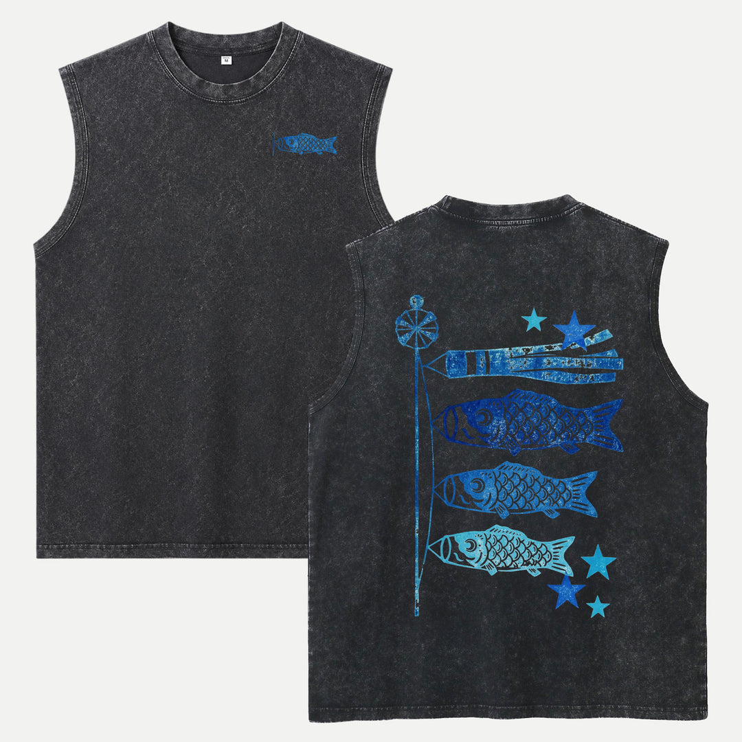 Japanese Koinobori Carp Streamer Graphic T-Shirt