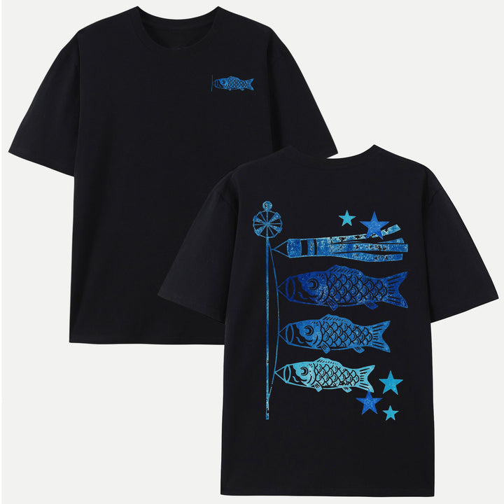 Japanese Koinobori Carp Streamer Graphic T-Shirt