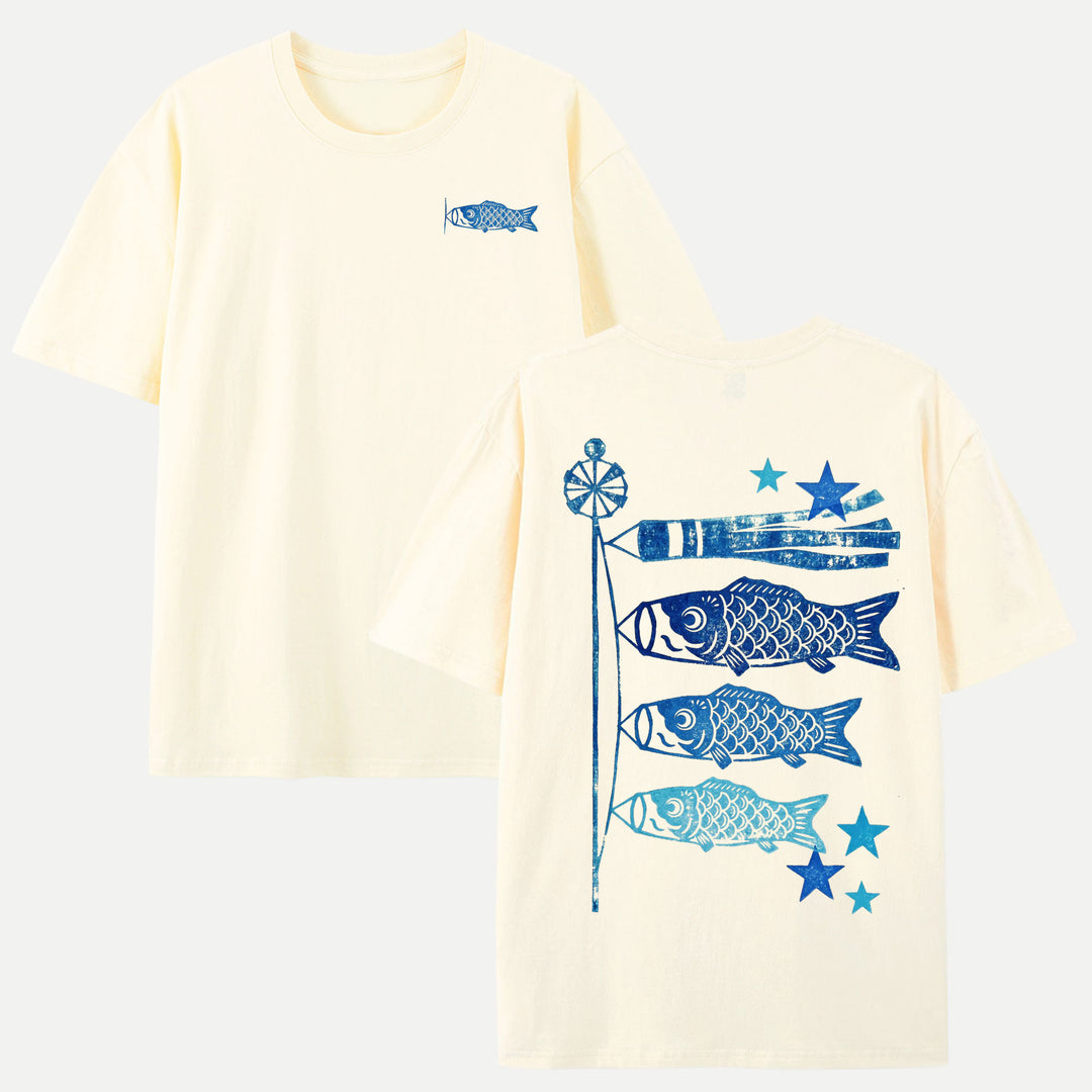 Japanese Koinobori Carp Streamer Graphic T-Shirt