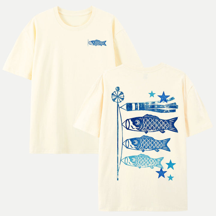 Japanese Koinobori Carp Streamer Graphic T-Shirt
