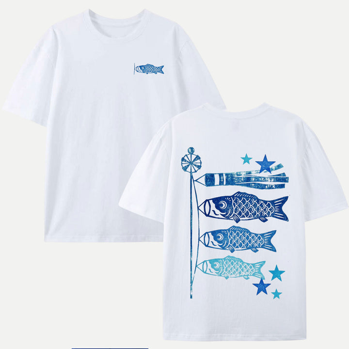 Japanese Koinobori Carp Streamer Graphic T-Shirt