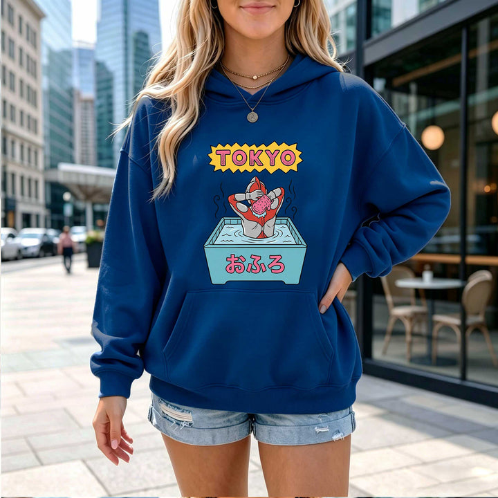 Tokyo Bath Graphic Hoodie – Japanese Pop Art Sweatshirt