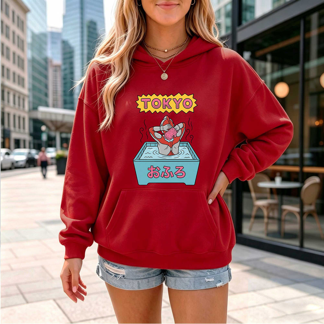 Tokyo Bath Graphic Hoodie – Japanese Pop Art Sweatshirt